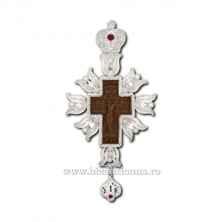 Το σταυρό στο Βουκουρέστι - filigree-Ag925 - ξύλο - χάντρες 18x9cm FD2250 - 70gr.