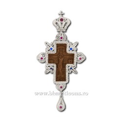 The cross in Bucharest - filigree-Ag925 - wood - stone 12x5cm FD2253 - 35gr.