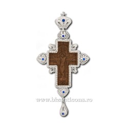 The cross in Bucharest - filigree-Ag925 - wood - stone 15x7cm FD2254 - 50gr.