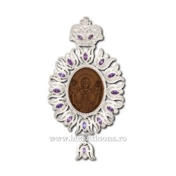 Engolpion - filigree-Ag925 - wood - stone - beads 18x9cm FD2319 - 160gr.