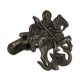 Запонки Ag925 - Святой Георгий, серебряная патина, на 2,2 см, FD2403 - 7gr.