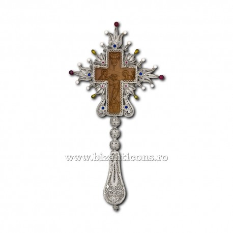 The cross, Benediction, watermark - Ag925 - 34cm FD2704 - 277gr.