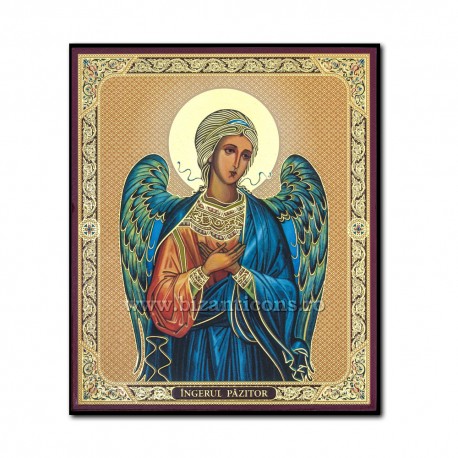 1852-172 Икона русской плиты мдф, 10x12 Святого Ангела