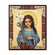 Icon on wood - virgin mary with child lily, 10x12 cm.