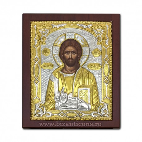 Icoana argint - M Pantocrator - 20X24 - RB60-001