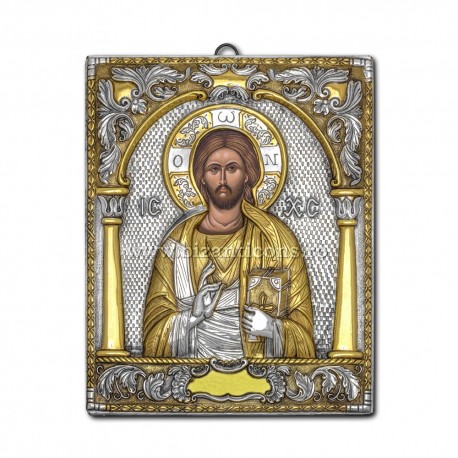 Icoana argint - M Pantocrator - 20x25 - RC55-001