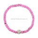 3-65 metanie bile mici sticla colorate + cruce metal 12/set