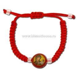 34-150C metanie ata rosu - albastru - medalion plastic 12/set