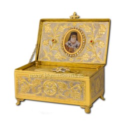 RACLA aurita si argintata 25x15x20cm - Sf Nectarie O 10-121