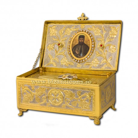 RACLA aurita si argintata 25x15x20cm - Sf Efrem O 10-123