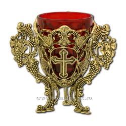 The 120-62Br the candle of the mass of the cluster to the bronze patina 12-inch 36/pack