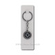 2-139 breloc inox - argintiu + negru cruce 12/set