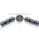 14-54 metanie hematit + cruce metal 12/set