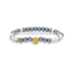 14-56 metanie hematit + cruce metal 12/set