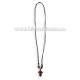 24-182 colier ata + cruce lemn maro - rama metal 12/set