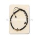 36-163 metanie ata - bile negre si aurii + cruce stras - carton 12/set