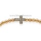 36-165 metanie ata - bile aurii + cruce stras - carton 12/set