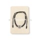 36-166 metanie ata - bile negre si aurii + cruce metal - carton 12/set