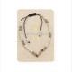 36-169 metanie ata - bile crem + cruce stras - carton 12/set