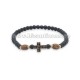 40-409 metanie bile mici - cruce metal stras 12/set