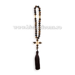 95-1 Metanier 30 bile - 8 mm - Ochi de Tigru - cruce metal 6/set