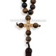 95-1 Metanier 30 bile - 8 mm - Ochi de Tigru - cruce metal 6/set
