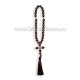 95-50 Metanier 30 bile - 10 mm - Ochi de Tigru ROSU - cruce metal 6/set