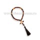 95-52 Metanier 30 bile - 10 mm - Carnelian - cruce metal 6/set