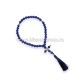 95-53 Metanier 30 bile - 10 mm - Cristal Albastru - cruce metal 6/set