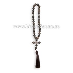 95-54 Metanier 30 bile - 10 mm - Blue Stone - cruce metal 6/set