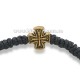 347-18 metanie cerata - bob mic - neagra - cruce metal 10/set 100/pachet