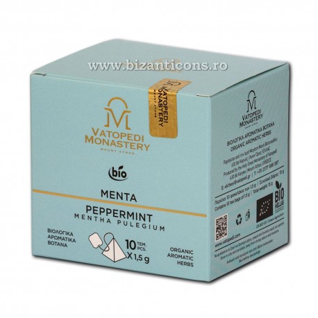 Ceai organic plic 10x1,5 gr - Menta - Mentha piperita VT 950-64