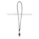 24-184 colier ata + cruce lemn maro - rama metal 12/set