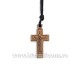 Colier ata - cruce lemn 12/set