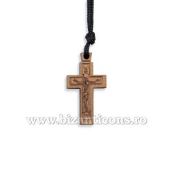 Colier ata - cruce lemn 12/set