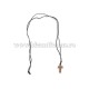 Colier ata - cruce lemn 12/set