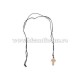 Colier ata - cruce lemn 12/set