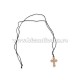 Colier ata - cruce lemn 12/set