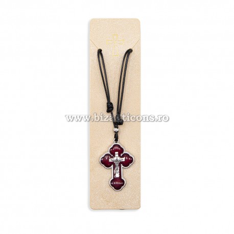 24-115 colier ata + cruce rasina - rama metal 12/set