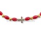 36-75 metanie ata - sticla + metal - cruce stras 12/set