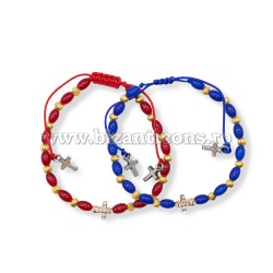 36-75 metanie ata - sticla + metal - cruce stras 12/set