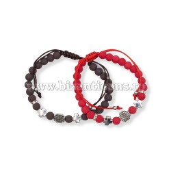 36-137 metanie ata - bile sticla - inel stras - 3 cruci metal 12/set