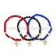 40-279 metanie sticla - cruce metal pietre 12/set