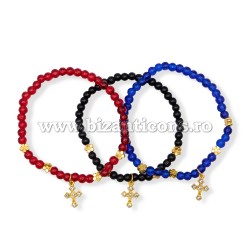 40-279 metanie sticla - cruce metal pietre 12/set
