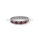 63-1N metanie metal Negru + pietre 3 randuri 12/set