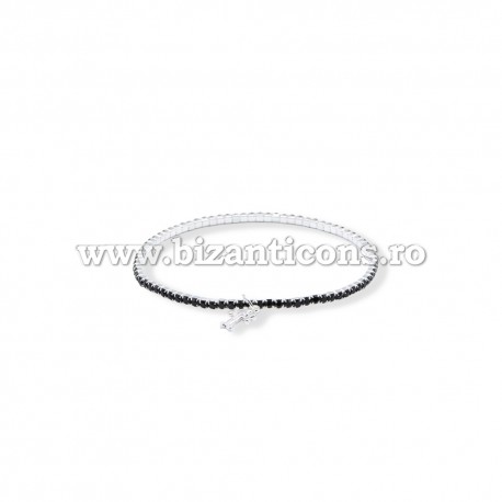 63-30 Metanie 1 rand pietre color + cruce MICA 12/set