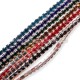 63-30 Metanie 1 rand pietre color + cruce MICA 12/set