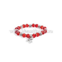 40-331 metanie sticla rosie - metal - cruce metal 12/set