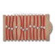 34-279R metanie impletita ROSU + cruce metal - carton 12/set