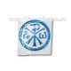 4-16B monograma 6x6 cm - albastra 12/set